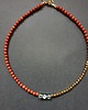 chokery Naszyjnik choker ROOTS jaspis czerwony, prasiolit, hematyt 4