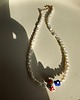 chokery Naszyjnik z pereł nieregularnych z grzybkiem typu choker 1