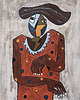 obrazy ORYGINAŁ 40 x 30 cm - Dama 3 1