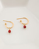 kolczyki pozłacane Kolczyki koral  - Panna 2
