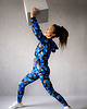 bluza z kapturem damska Damska Bluza Expres Zamek DR.CROW Blue Leaves 2