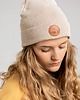 czapki damskie Czapka beanie z bawełny organicznej beżowa 2