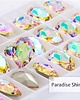 biżuteria różna Tunele do uszu łezki 10-100mm ze szklanym kryształkiem #035 paradise shine 2