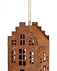 dekoracje świąteczne Dekoracja - domek metalowy rdzawy  18,5x8x8,5 cm RUGGINE 1
