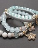 bransoletki z kamieni naturalnych Light grey and blue vol. 6 [15.07.2022] -  set 1