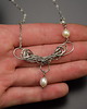 chokery Krótki naszyjnik choker perły wire wrapping 2