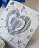 kartki scrapbooking 45 rocznica ślubu, szafirowe gody, exploding box, kartka 3d 4