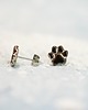 kolczyki ceramiczne Łapki czarne- mini ceramiczne kolczyki z łapką 1