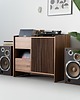 komody i szafki FUSE - szafka pod gramofon, lite drewno orzechowe 1