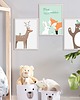 obrazy i plakaty do pokoju dziecięcego Obrazek Forest Friends bear 30x40cm 1