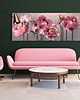 obrazy Obraz na płótnie - RÓZOWE PIWONIE 147x60cm 2