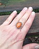 pierścionki - różne Pomarańczowy - pierścionek regulowany 4