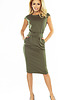 sukienki midi damskie 144-5 Sukienka midi SARA - KHAKI 2