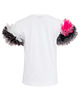 koszule damskie  T-shirt z tiulem 1