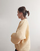 bluza bez kaptura damska Bluza Wafel "W_03" yellow 3