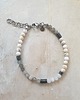 bransoletki z kamieni naturalnych Bransoletka NEO howlit, labradoryt, kamień księżycowy, hematyt 4