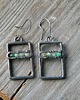 kolczyki wire wrapping Prostokąt chryzopraz     - kolczyki 4