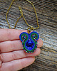 wisiory Peacock eye- wisiorek soutache 4