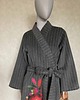 płaszcze damskie Kimono płaszcz wełna kwietny wzór. 3