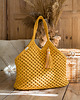 torby na ramię Makramowa torebka Beach Bag L żółta 2