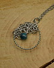 wisiory Wisiorek apatyt koło kółko wire wrapping 4