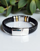 biżuteria męska Męska bransoletka z ekoskóry 1