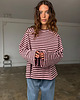 bluzki z długim rękawem damskie Longsleeve Chillout brown & pink 1