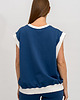 bluza bez kaptura damska Bezrękawnik ,,AMORE"  denim 3