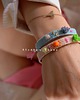 bransoletki na sznurku Bransoletka tkana w stylu rustykalnym "Aqua" 1