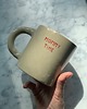 kubki i filiżanki Duży Ceramiczny Kubek Handmade 420 ml Beżowy z Napisem Mommy Time 5