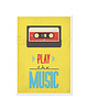 plakaty Plakat retro, kaseta, tape, play music,muzyka A4 2
