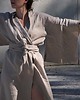 bluzki kimonowe damskie Lniane kimono maxi 100% LEN 4