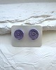kolczyki soutache Stylowe kolczyki sutasz fioletowe 2