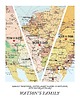 plakaty Plakat Personalizowana mapa serca 3 lokalizacje 2