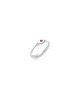 pierścionki srebrne Little GEM / satin silver with gemstone 2