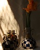 wazony Wazon w kratkę z zawieszkami. Ceramiczny wazon ręcznie robiony 6