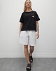 t-shirt damskie Bawełniana koszulka o luźnym kroju - Croissant black 5