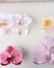 spinki i klamry do włosów Biała spinka z podwójną orchideą 3