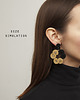 kolczyki soutache Fioletowe kolczyki sutasz - duże, nowoczesne 2