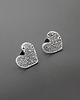 kolczyki srebrne Kolczyki Serce - srebro 4