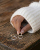 kolczyki srebrne Rings - stalowe kolczyki 1