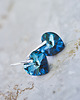 kolczyki swarovski Kolczyki turkusowe serca kryształki Swarovskiego 1
