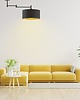 plafony Złota lampa sufitowa do kuchni w stylu glamour RANGUN GOLD 6