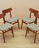 krzesła Komplet czterech krzeseł tekowych, duński design, lata 70, produkcja: Dania 1