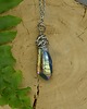 wisiory Wisiorek talizman surowy kwarc tytanowy kolorowy wire wrapping 1