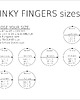 obrączki SIS PINKY fingers / satin silver 5