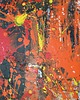 obrazy GNIEW 80x80 cm Akryl na płótnie Duży obraz Abstrakcja do salonu 8