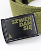akcesoria różne Parciany pasek do spodni z metalową klamrą SZWENDAM SIĘ khaki 3