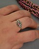 pierścionki - różne Pierścionek regulowany rodonit wire wrapping 3