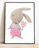 plakaty Plakaty Królik Różowy, Plakaty Na Ścianę Dla Dzieci 3 szt 1